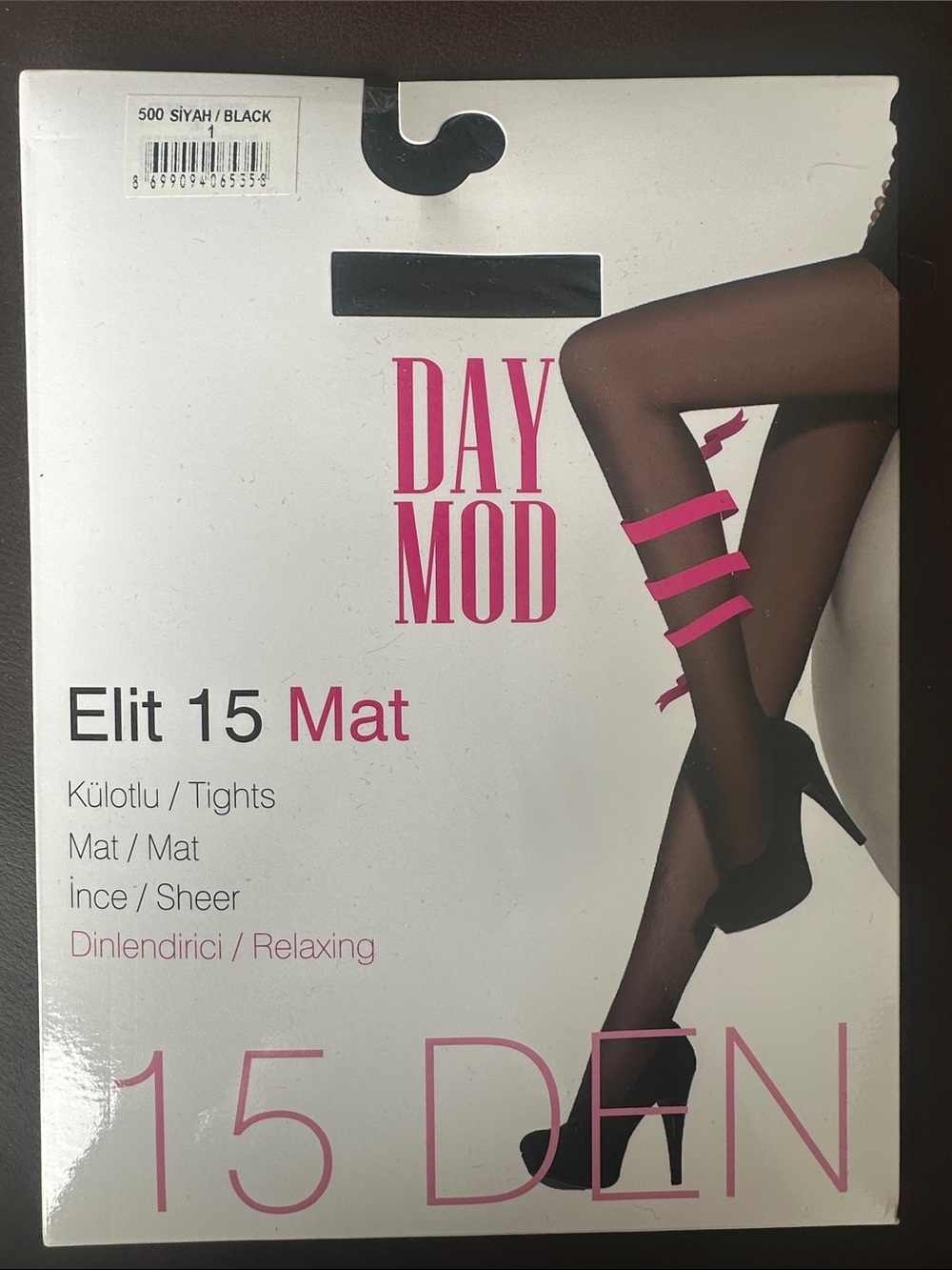 Day Mod Elit 15 Mat Black Sheer Tights